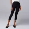 Women's Simply Vera Vera Wang High-Rise Shaping Capri Leggings