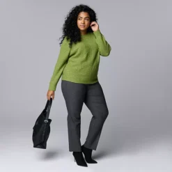Plus Size Simply Vera Vera Wang Crewneck Pullover Sweater 10 Plus Size Simply Vera Vera Wang Crewneck Pullover Sweater -Vera Wang Shop 7619657 ALT3