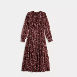 Women's Simply Vera Vera Wang Smocked Long Sleeve Maxi Dress 11 Women's Simply Vera Vera Wang Smocked Long Sleeve Maxi Dress -Vera Wang Shop 7619862 ALT4