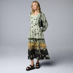 Petite Simply Vera Vera Wang Drop Waist Maxi Dress -Vera Wang Shop 7619868 ALT3