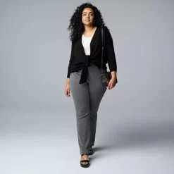 Plus Size Simply Vera Vera Wang Cashmere Blend 4-Way Wrap Cardigan -Vera Wang Shop 7622909 ALT3