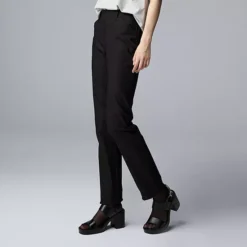 Women's Simply Vera Vera Wang Polished Twill Slim Straight Pants