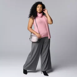 Plus Size Simply Vera Vera Wang Scarf Sweater Tank Top -Vera Wang Shop 7629938 ALT3