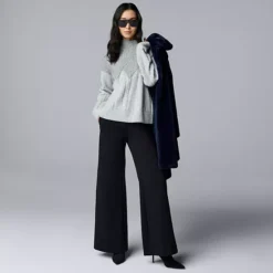 Women's Simply Vera Vera Wang Argyle Turtleneck Sweater 12 Women's Simply Vera Vera Wang Argyle Turtleneck Sweater -Vera Wang Shop 7630668 ALT3