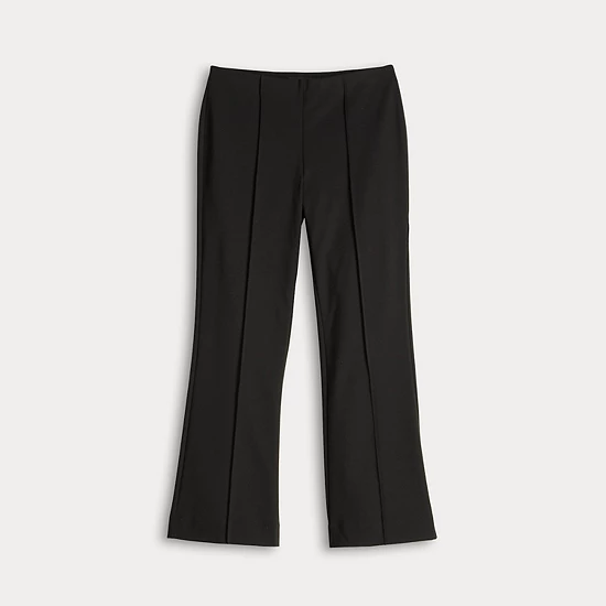 Petite Simply Vera Vera Wang Mid Rise Pintuck Ponte Kick Flare Pants 2 Petite Simply Vera Vera Wang Mid Rise Pintuck Ponte Kick Flare Pants - Image 2