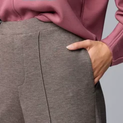 Women's Simply Vera Vera Wang High Rise Wide Leg Scuba Knit Pants -Vera Wang Shop 7650414 ALT2