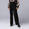 Women's Simply Vera Vera Wang High Rise Wide Leg Scuba Knit Pants