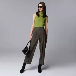 Women's Simply Vera Vera Wang Melange Cropped Trousers -Vera Wang Shop 7652171 ALT3