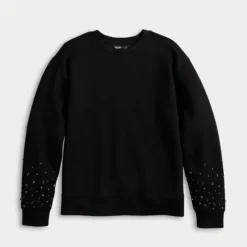 Women's Simply Vera Vera Wang Sleeve Embellished Sweatshirt 9 Women's Simply Vera Vera Wang Sleeve Embellished Sweatshirt -Vera Wang Shop 7655226 ALT4