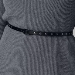 Plus Size Simply Vera Vera Wang Belted Crewneck Sweater Dress -Vera Wang Shop 7658462 ALT2