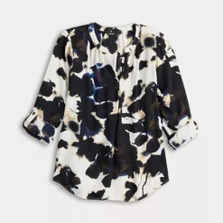 Women's Simply Vera Vera Wang Rolltab Sleeve Popover 16 Women's Simply Vera Vera Wang Rolltab Sleeve Popover -Vera Wang Shop 7683088 ALT4