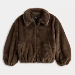 Women's Simply Vera Vera Wang Zip Up Faux Fur Jacket -Vera Wang Shop 7728843 ALT4