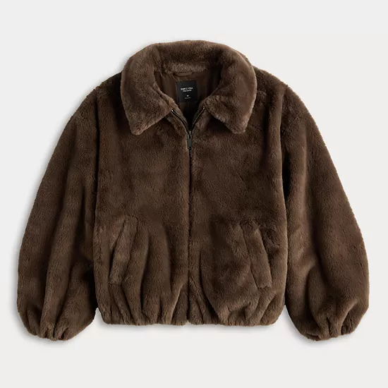 Petite Simply Vera Vera Wang Faux Fur Jacket 5 Petite Simply Vera Vera Wang Faux Fur Jacket - Image 5