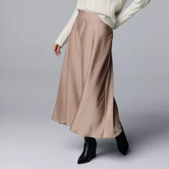 Women's Simply Vera Vera Wang Bias Cut A-Line Skirt -Vera Wang Shop 7737392 Taupe Time