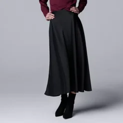 Petite Simply Vera Vera Wang Bias Cut A-Line Skirt