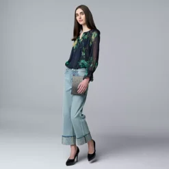 Women's Simply Vera Vera Wang Embellished High Rise Ankle Jeans -Vera Wang Shop 7742229 ALT3