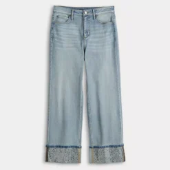 Women's Simply Vera Vera Wang Embellished High Rise Ankle Jeans -Vera Wang Shop 7742229 ALT4