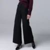 Women's Simply Vera Vera Wang Luxe Ponte Wide Leg Pants
