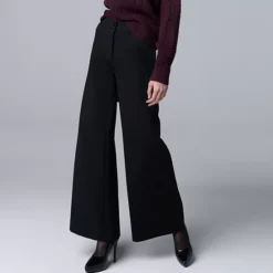 Women's Simply Vera Vera Wang Luxe Ponte Wide Leg Pants