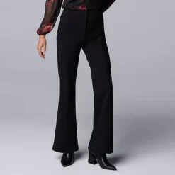 Women's Simply Vera Vera Wang Luxe Ponte Flare Leg Pants