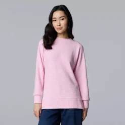 Women's Simply Vera Vera Wang Cozy Side Slit Tunic 17 Women's Simply Vera Vera Wang Cozy Side Slit Tunic -Vera Wang Shop 7755240 Medium Lilac Heather