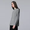 Women's Simply Vera Vera Wang Cozy Side Slit Tunic