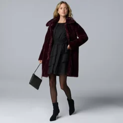 Women's Simply Vera Vera Wang Faux Fur Coat -Vera Wang Shop 7769514 ALT3