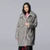 Petite Simply Vera Vera Wang Faux Fur Coat