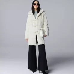 Petite Simply Vera Vera Wang Toggle Faux Fur Coat 8 Petite Simply Vera Vera Wang Toggle Faux Fur Coat -Vera Wang Shop 7771829 ALT3