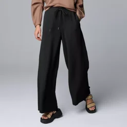 Women's Simply Vera Vera Wang Wide Leg Pants -Vera Wang Shop 7846147 Black