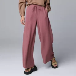 Women's Simply Vera Vera Wang Wide Leg Pants -Vera Wang Shop 7846147 Maiden Mauve