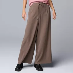Women's Simply Vera Vera Wang Wide Leg Pants -Vera Wang Shop 7846147 Vera Truffle Melange