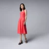 Women's Simply Vera Vera Wang Seamed Midi Dress