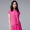 Women's Simply Vera Vera Wang Knotted Front Tee